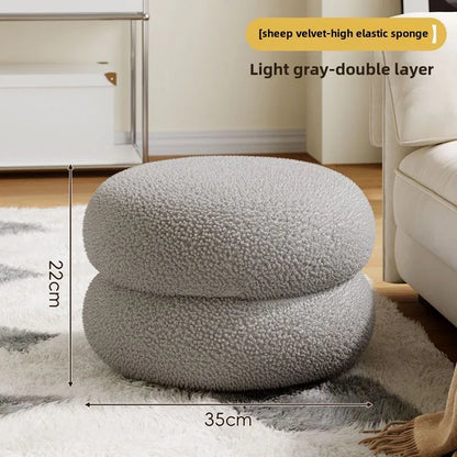 Cloud Lazy Sofa Chair Lamb Wool Fabric Sofa Chair Bedroom Single Lounge Chair Home Balconies Leisure Chairs Comfortable Chair