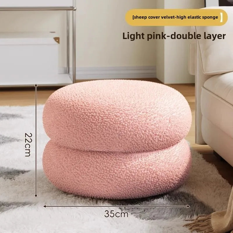 Cloud Lazy Sofa Chair Lamb Wool Fabric Sofa Chair Bedroom Single Lounge Chair Home Balconies Leisure Chairs Comfortable Chair