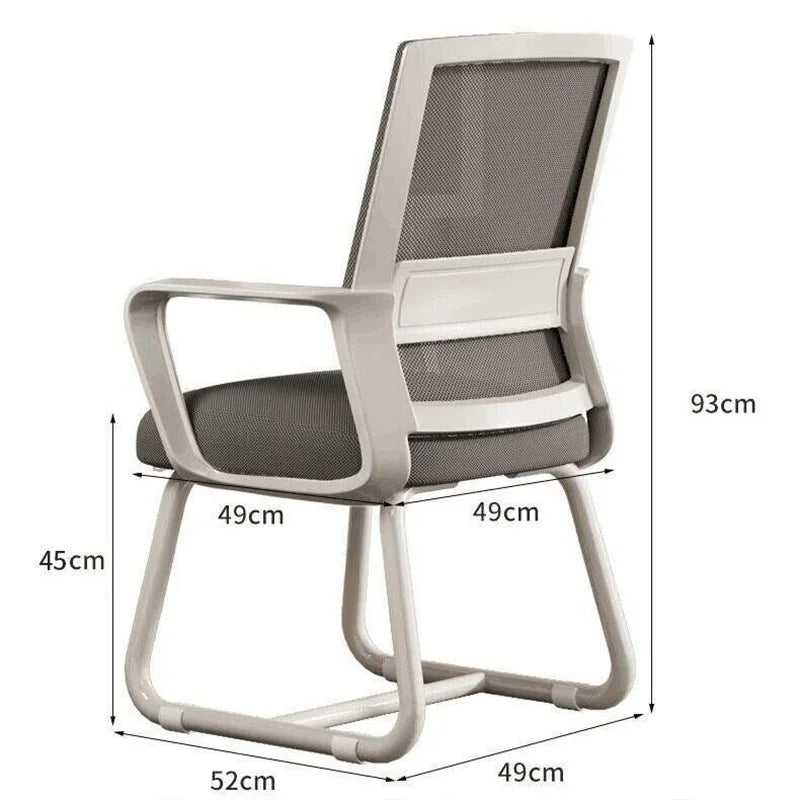 Comfortable Ergonomic Office Chair Home Computer Chair Lumbar Support Backrest Chair for Office Meeting Dormitory Student Chairs