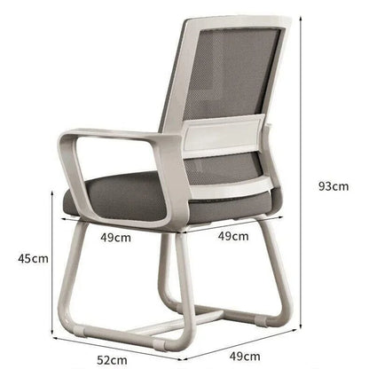 Comfortable Ergonomic Office Chair Home Computer Chair Lumbar Support Backrest Chair for Office Meeting Dormitory Student Chairs