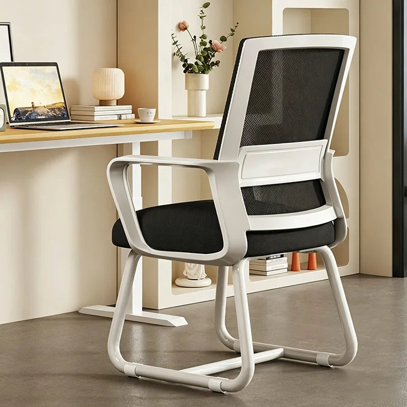 Comfortable Ergonomic Office Chair Home Computer Chair Lumbar Support Backrest Chair for Office Meeting Dormitory Student Chairs